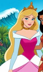 The Blonde Hair Princess in Pink Meme Template