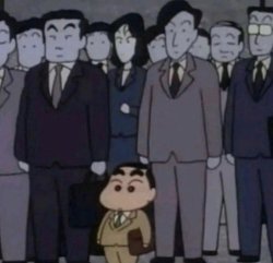 shinchan suit Meme Template