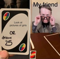 UNO time with Axel (hell no) Meme Template
