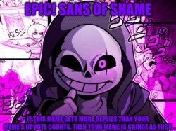 Epic! Sans of Shame Meme Template