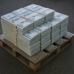 Palette of cold hard cash Meme Template