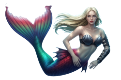 trish mermaid Meme Template