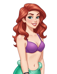 live action ariel Meme Template