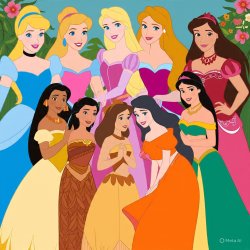 Different Princesses Meme Template
