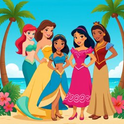 5 Super Hot Princesses Meme Template
