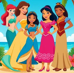 5 Super Hot Princesses Meme Template