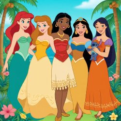The Princesses and The Blue Alien Dog Koala Meme Template