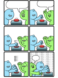Stop Pressing Button Meme Template