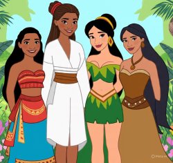 Team Amazon Rainforest Princesses Meme Template