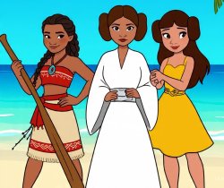 Princess Leia and Friends Meme Template