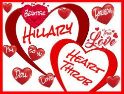 Hillary Heart Throb I'm in Love Meme Template