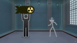 Bathroom Sign Guy Nuke Meme Template