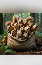 Sack of Crazy Crazy Squirrels Meme Template