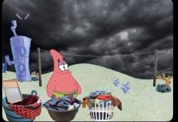 Patrick cloudy Meme Template