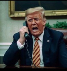Angry Trump phone call Meme Template