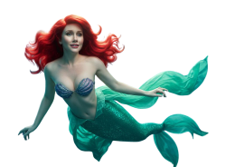 live action ariel Meme Template