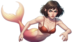 motoko mermaid Meme Template