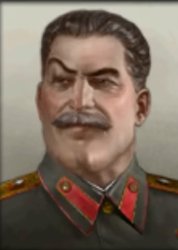 Stalin mewing Meme Template