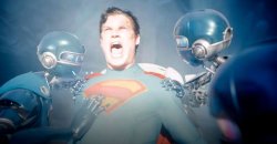 Superman afraid of the light Meme Template