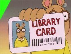 Arthur library card Meme Template