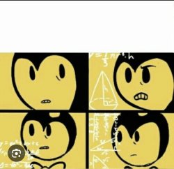 Bendy thinking Meme Template