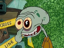 Insane Squidward Meme Template