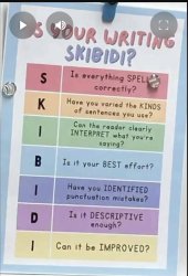 is your writing skibidi Meme Template