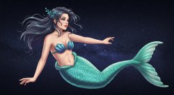 space mermaid Meme Template