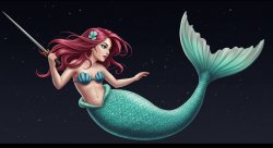 space mermaid 4 Meme Template
