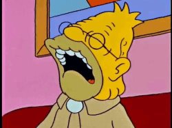 Sleepy abe simpson Meme Template