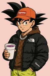 Goku drip Meme Template