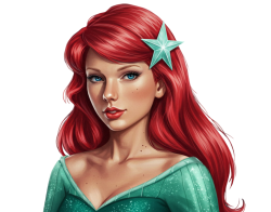 taylor swift as ariel Meme Template