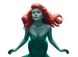 live action ariel 8 Meme Template