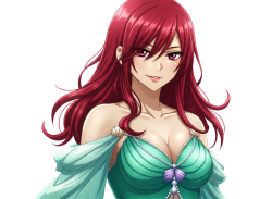 erza scarlett as ariel Meme Template