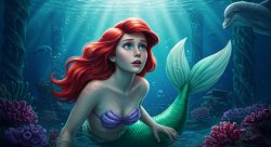 live action ariel Meme Template