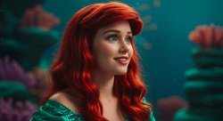 hailee as ariel Meme Template