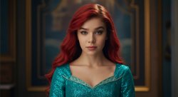 live action ariel Meme Template