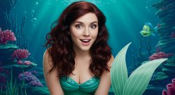 live action ariel Meme Template