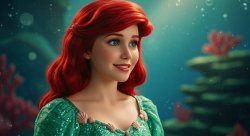 live action ariel Meme Template
