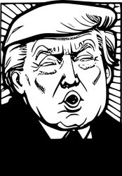 Donald Trump Drawing - Funny Face Meme Template