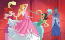 Cinderella stepsisters tear dress Meme Template
