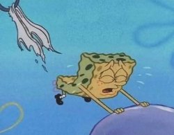 Sponge Bob underwear ripped off Meme Template
