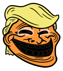 Donald Trump - Orange Troll Face Meme Template