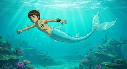 ben 10 mermaid Meme Template
