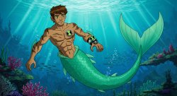 ben 10 merman Meme Template