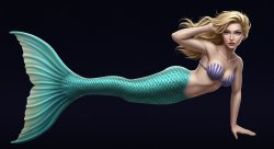 sexy blonde mermaid Meme Template
