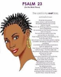 Black Woman Psalm 23 Meme Template