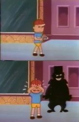 Dr. Zen Shadow and Crying Kid Meme Template