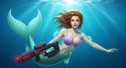 mermaid black widow Meme Template