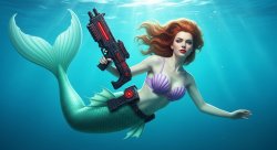 mermaid widow Meme Template